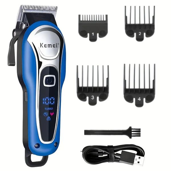 

electric hair clipper powerful rechargeable hair clipper adjustable electric beard trimmer hair cutting machine for men