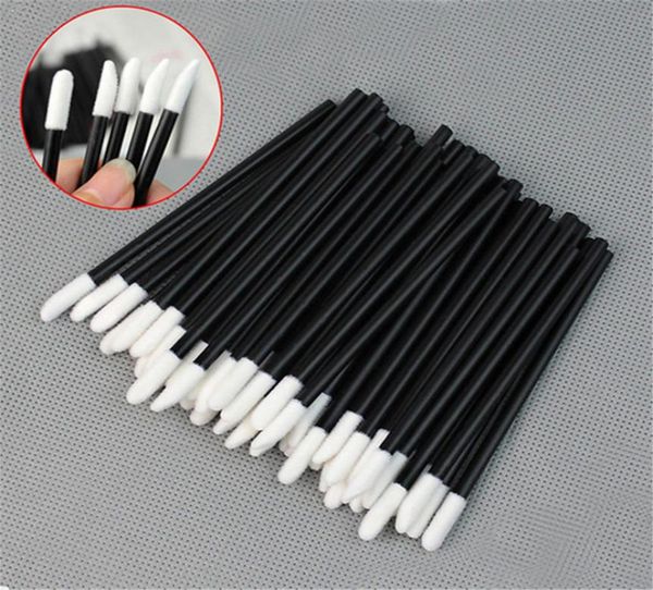 

50pcs set disposable lip brush gloss wands applicator cosmetic tool black color makeup supply9166811