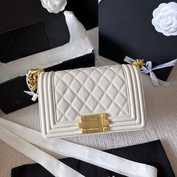 

cc bag mirror quality chain bag designers bags women oblique classic flip bag 20cm caviar bag luxury diamond grain leather large capacity fl
