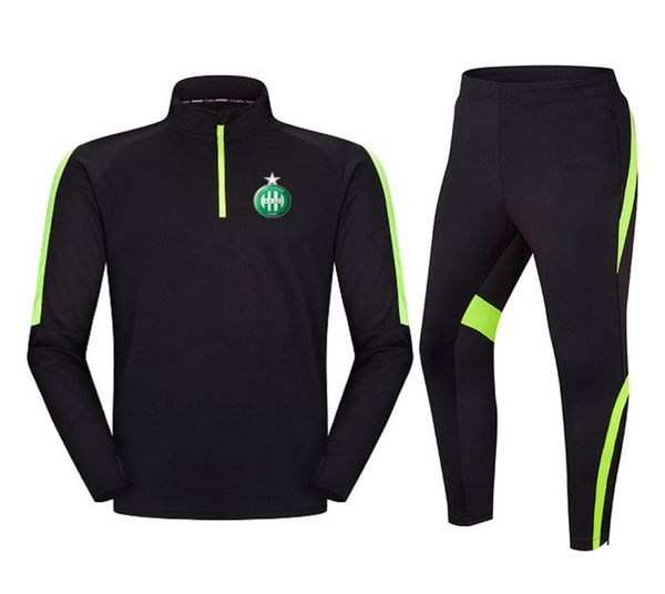 

asse breathable men039s football suit loose and comfortable outdoor running training suit autumn and winter soccer tracksui7669667, Black;blue
