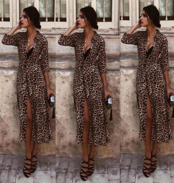 

leopard print long sleeve cardigan medium length01234594126798357263, Black