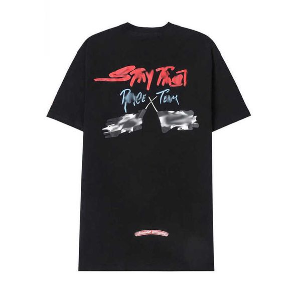 

luxury classics men's t shirt brand ch t-shirts designers men women tees fashion horseshoe sanskrit cross print cotton t-shirt casual, White;black