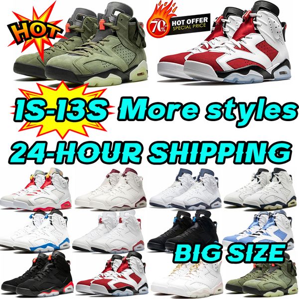 

6 6s jumpman men basketball shoes midnight navy georgetown maroon british khaki black infrared unc white red oreo carmine designer sneakers