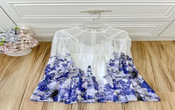 

high end quality women039s dress designer brand midnight garden splicing style mini long sleeve dress4117861, White;black