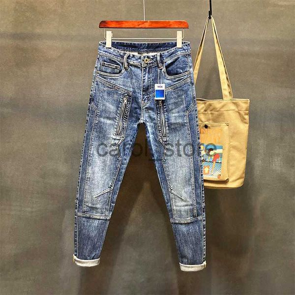 

men's jeans jeans for men harem torn loose mens cowboy pants buggy stylish punk boot cut vintage ripped washed retro trousers l j230806, Blue