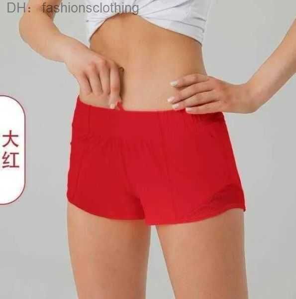 

lulus summer yoga y shorts breathable quick drying sports underwear womens pocket running fitness princess sportswear gym legg 4 lululemen z, Black