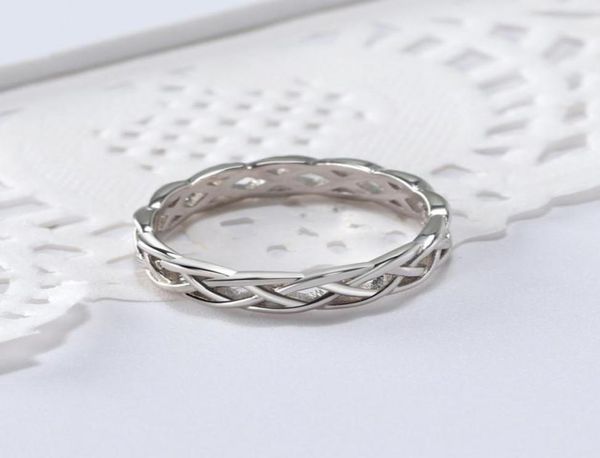 

branch knot braid ring silver rose gold rings band for men women fashion jewelry will and sandy gift7744188