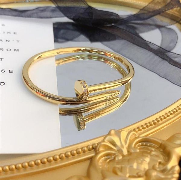

sell bracelets women bangle luxury designer letter jewelry crystal 18k gold plated stainless steel lovers gift bangles mens br1276027, Black