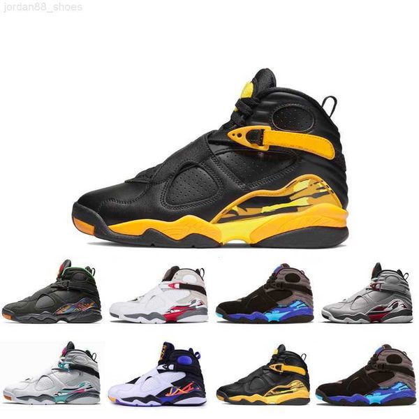 

8s mens basketball shoes taxi paprika aqua south beach raid 3m reflective countdown pack men trainers sports sneakers sneaker 40-47, Black