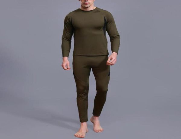 

running sets winter long sleeve blouse pants quick drying thermal underwear set7173820, Black;blue
