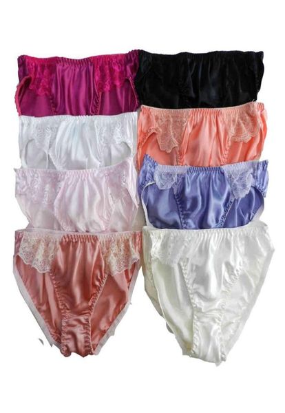 

s 8pcs silk women039s bikinis size panties lace  l xl xxl 0kay5052135, Black;pink