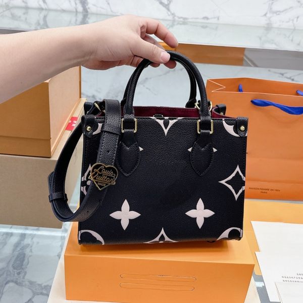 

fashion classic handbag women leather designer totes with love badge woman crossbody vintage clutch shoulder messenger bags