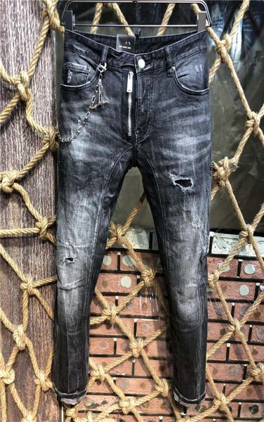 

ss20 new arrival brand designer men denim cool guy jeans embroidery pants fashion holes trousers italy size 4454 a2133502638, Blue
