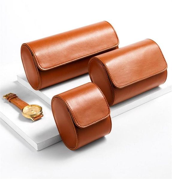 

watch roll travel case gift for men storage box chic portable vintage watch case watch holder for gift297p185x2919684, Black;blue