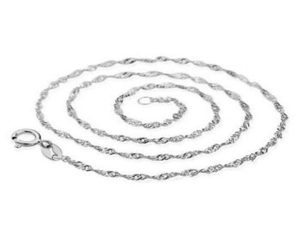 

16 inch 18 inch chain necklace 925 sterling silver necklaces water wave chain necklace jewelry3149918
