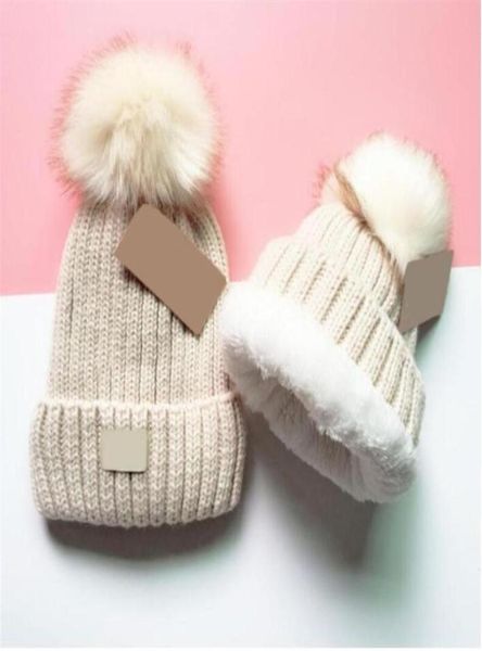 

multicolor parents kids caps family match hats kidscourful hats knitted fashion trendy beanie winter over sized chunky skull caps3343036, Yellow