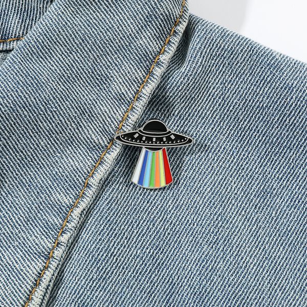 

lgbt rainbow light brooch cute anime movies games hard enamel pins collect cartoon brooch backpack hat bag collar lapel badges, Blue