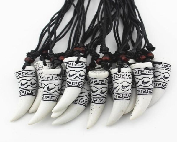 

fashion jewelry whole lot 12pcs the great wall carved wolfelephant teeth pendants necklace lucky gifts drop mn3823194733, Silver