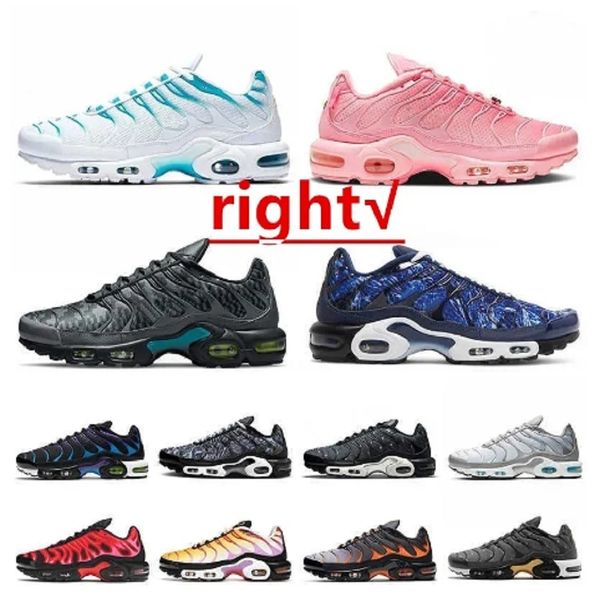 

tuned running mens women shoes plus tn sneakers tns hommes chaussures plus se size 46 shattered ice black white midnight navy sky blue atlan