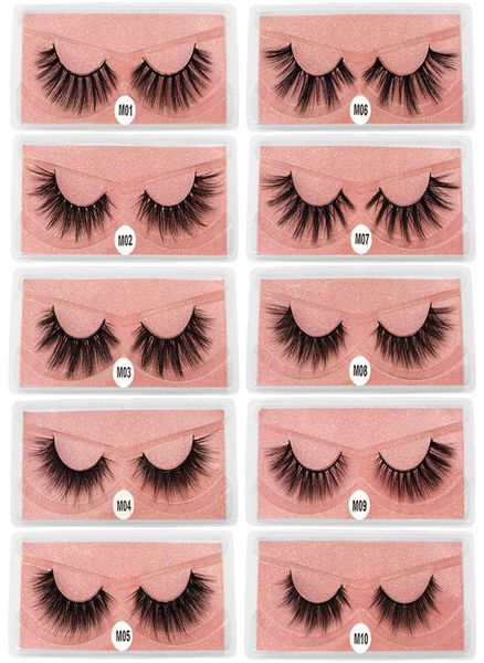 

thick natural false eyelashes soft vivid hand made fake lashes eye makeup accessories 10 models eye lashes extensions dhl2921614