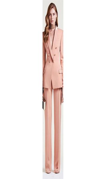 

fashion highquality new ladies suit red lapel doublebreasted business office ladies suits jacket pants custom made4181577, White