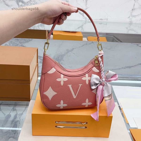 

luxury designer crossbody bag bagatelle shoulder bags handbags underarm stray hobo bag embossed crossbody bag women lady purses m46112