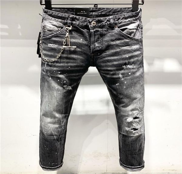 

ss20 new arrival designer men d2 denim cool guy jeans embroidery pants fashion holes trousers italy size 4454 96284028304, Blue