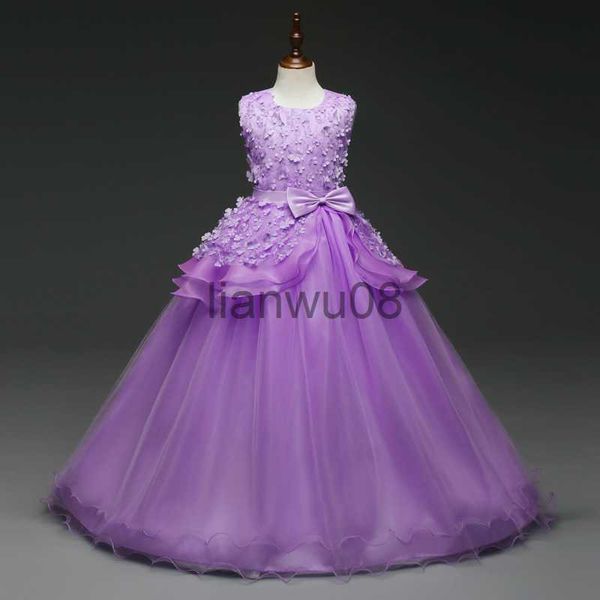 

girl's dresses 2023 brand new flower girl dresses white pink party pageant communion dress little girls kids children prom dress for we, Red;yellow