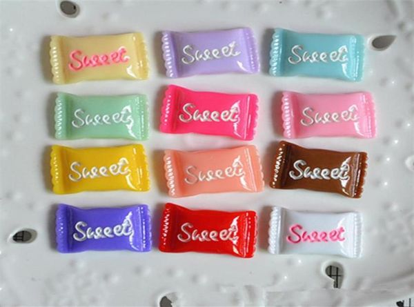 

200pcs lot 2 3cm 1 6cm flatback resin cabochon artificial miniature candy flat back diy jewelry hair accessories phone decoration24408203, Slivery;white