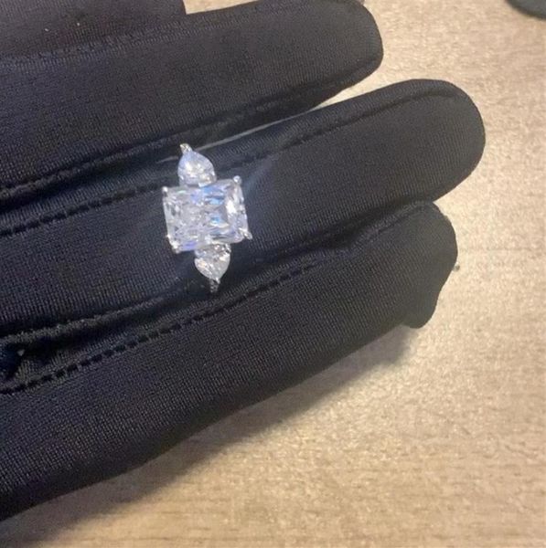 

engagement ring luxury 925 sterling silver big diamond rings for women jewelry female rings wedding21542723388