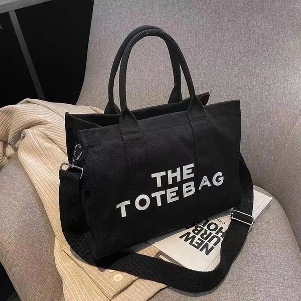 

luxury designer marc the tote bag fashion womens canvas handbags large capacity cross body shoulder bags leather lady wallet coin purse