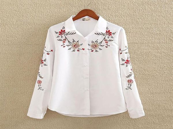 

embroidery white cotton shirt 2018 new autumn fashion able female blouse with long sleeves casual shirts feminina plus size291270402