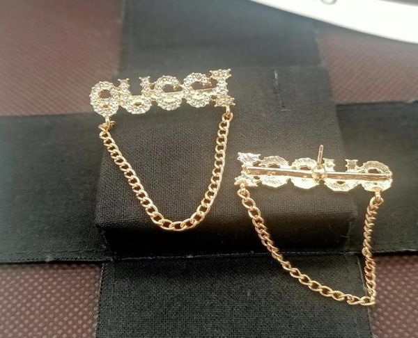 

simple 18k gold plated 925 silver luxury brand designers letters stud geometric famous women long crystal rhinestone tassels earri6461322, Golden;silver