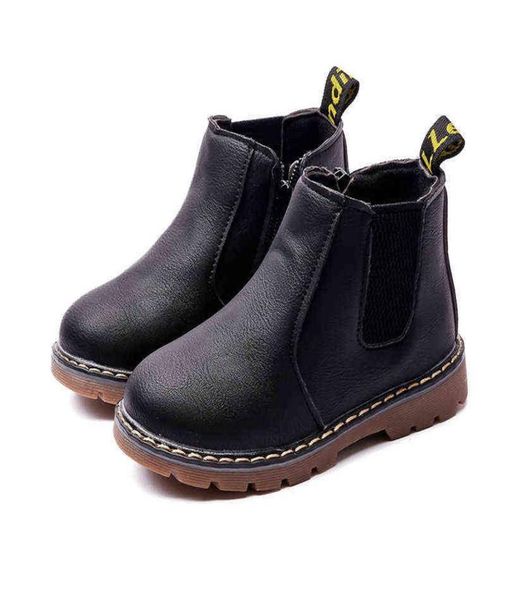 

retro children039s riding boots 2021 spring autumn ankle boots fashion kids girls casual shoes boys baby leather bo7791262, Black;grey