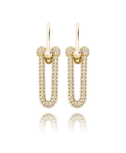 

luxury bling zircon men women earrings fashion personality gold silver color hip hop earrings trendy party earrings24706274619139, Golden;silver