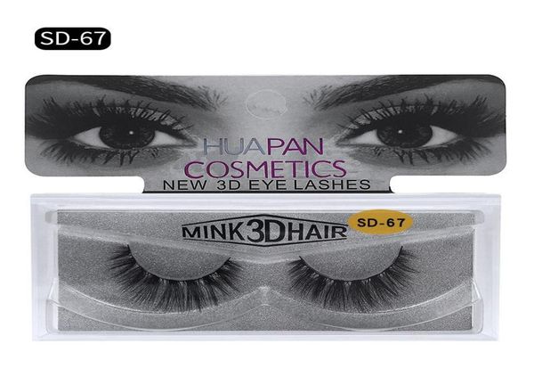 

brand huapan 3d mink eyelashes messy eye lash extension eyelash full strip eyes lashes multi styles2212855
