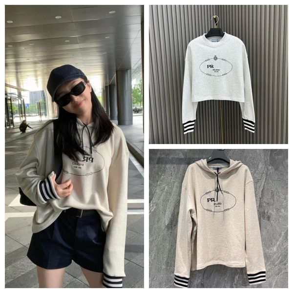 

designer womens hoodies letter embroidery sweatshirts printed letters casual loose hooded fleece cotton mens sweater cuff thread870, Black