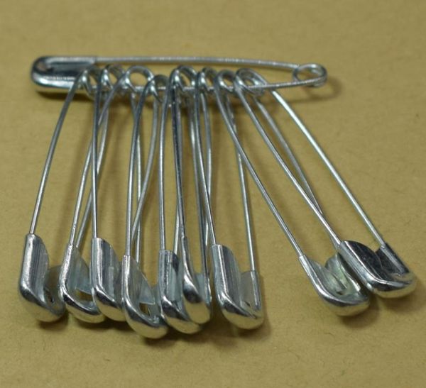 

500pcslot large size 57mm silver metal safety pins brooch badge jewelry safety pins findings sewing craft accessories7419229