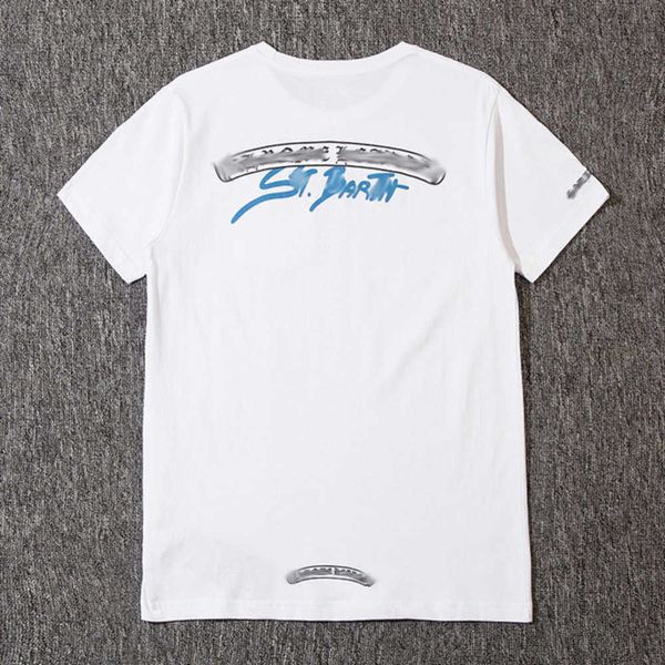 

luxury men's classics t shirt brand t-shirts designers men women tees fashion horseshoe sanskrit cross print cotton t-shirt casual sho, White;black