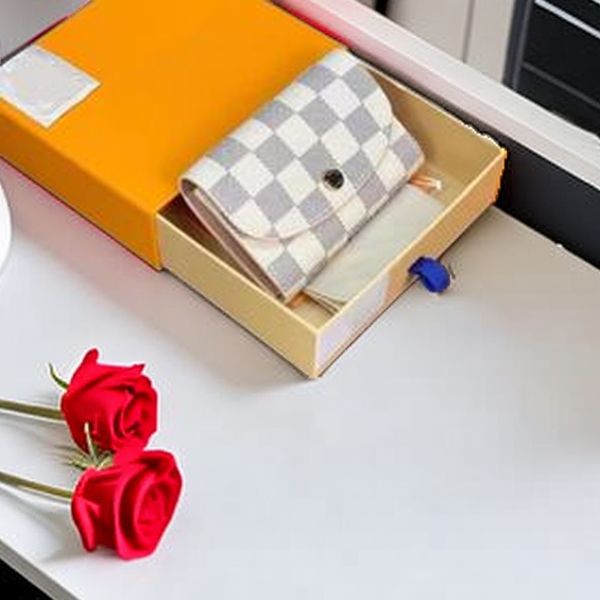

fashion designer women's short wallet 2023 new old flower leather women's wallet discount original box clip women's chess cas
