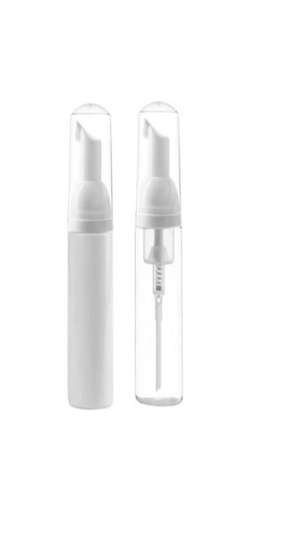 

50ml pet clear foam pump plastic bottle with round white foaming pump 50pcs3019811