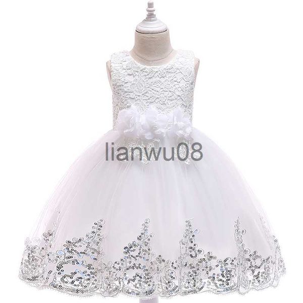 

girl's dresses 2020 girl sequins princess dress kids formal evening wedding party costume for girls children gown tulle flower summer d, Red;yellow