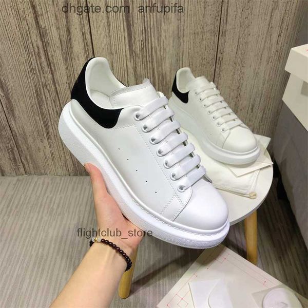 

black plateforme platform alexander''mqueen velvet up casual men fashion shoes sneakers white designer mens womens luxury leather