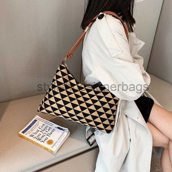 

shoulder bags large capacity canvas bag new striped shoulder bag simple bucket bag korean version crossbody bag handbag handbagstylishdesign