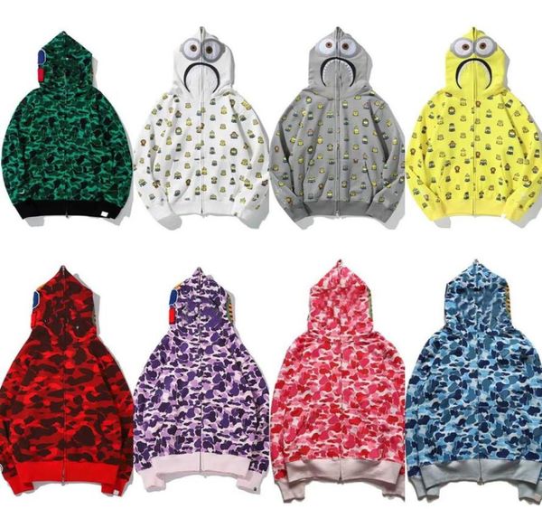 

designer mens hoodies sweatshirts jackets casual camouflage jacket print hoody asian size4886288, Black