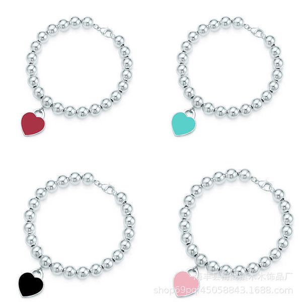 

designer tjiadijia style pearl enamel love green bracelet, Black