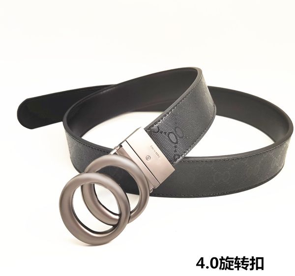 

luxury belts for men designer fashion classic men belt womens mens casual letter smooth rotate buckle belt width 3.8cm with box sizes 100 -1, Black;brown