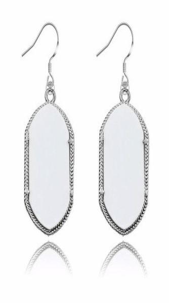 

fashion smooth surface silver dangle earrings signature earrings for women wedding party jewelry drop 1676610