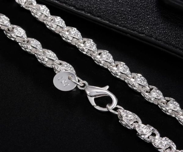 

chains 925 sterling silver 50cm 60cm 5mm faucet chain necklace for women man fashion charm jewelry4170283