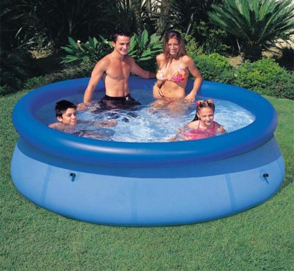 

305cm 76cm blue agp above ground swimming pool family pool inflatable for adults kids child aqua summer water7809747